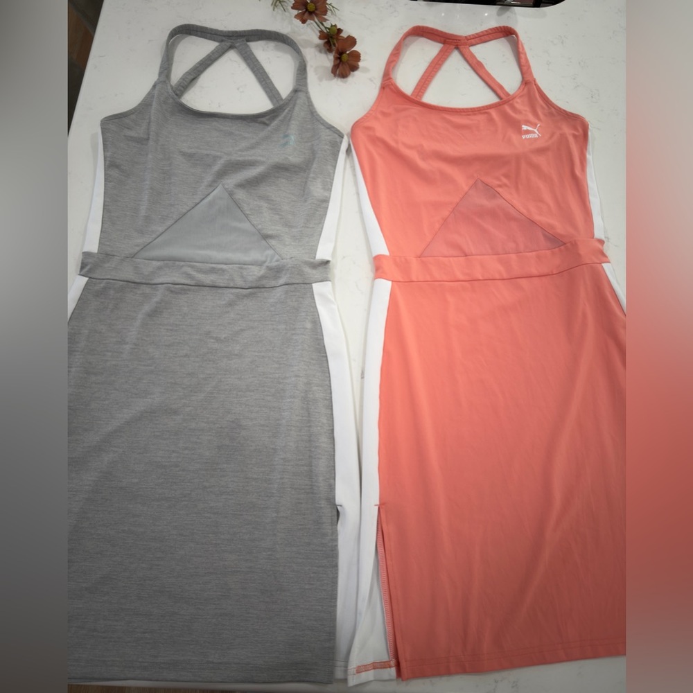 Puma Bundle Gray and Coral Activewear Set dress sport